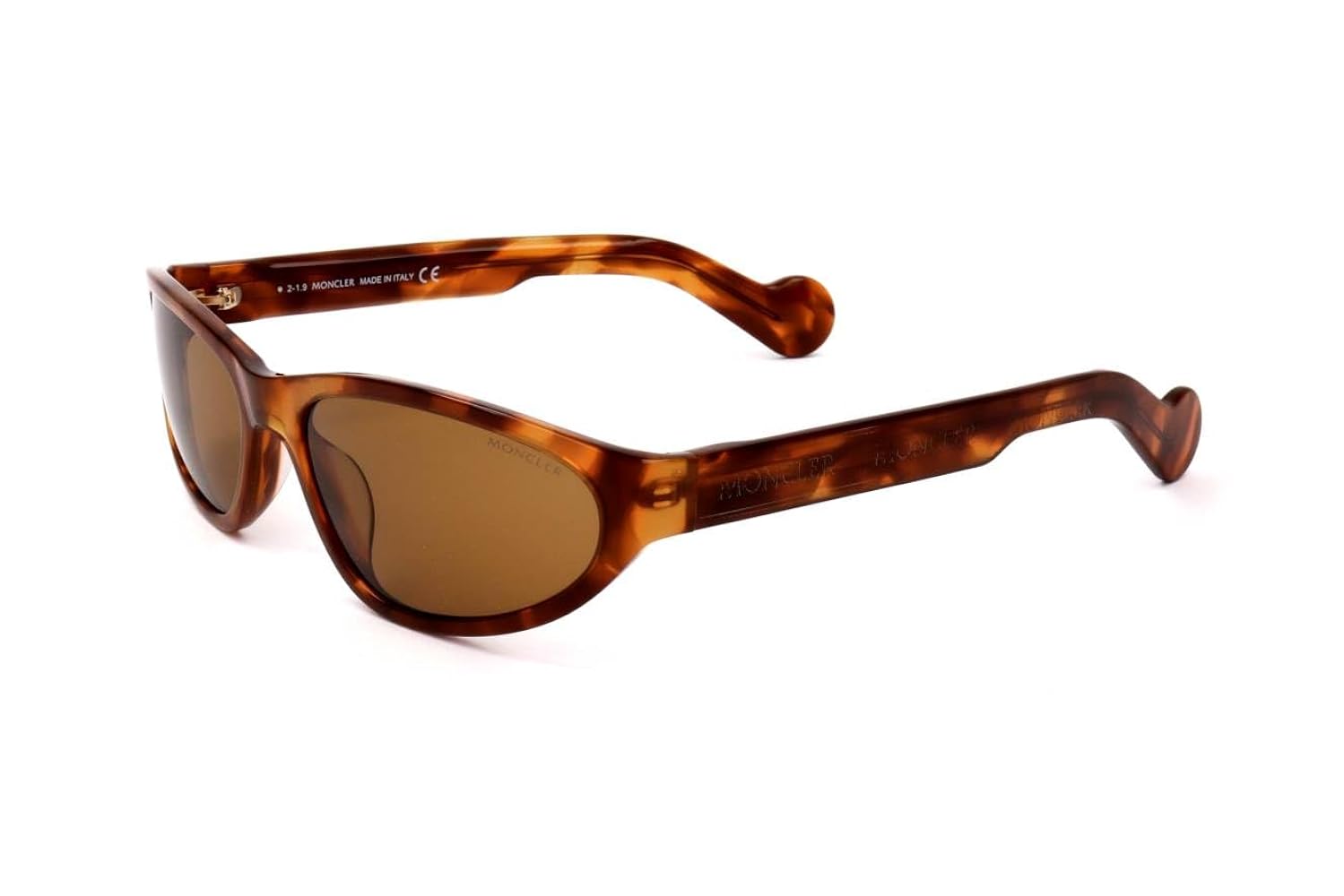 Amazon.com: Moncler ML0115 - 53J ACETATE SUNGLASSES Havana w